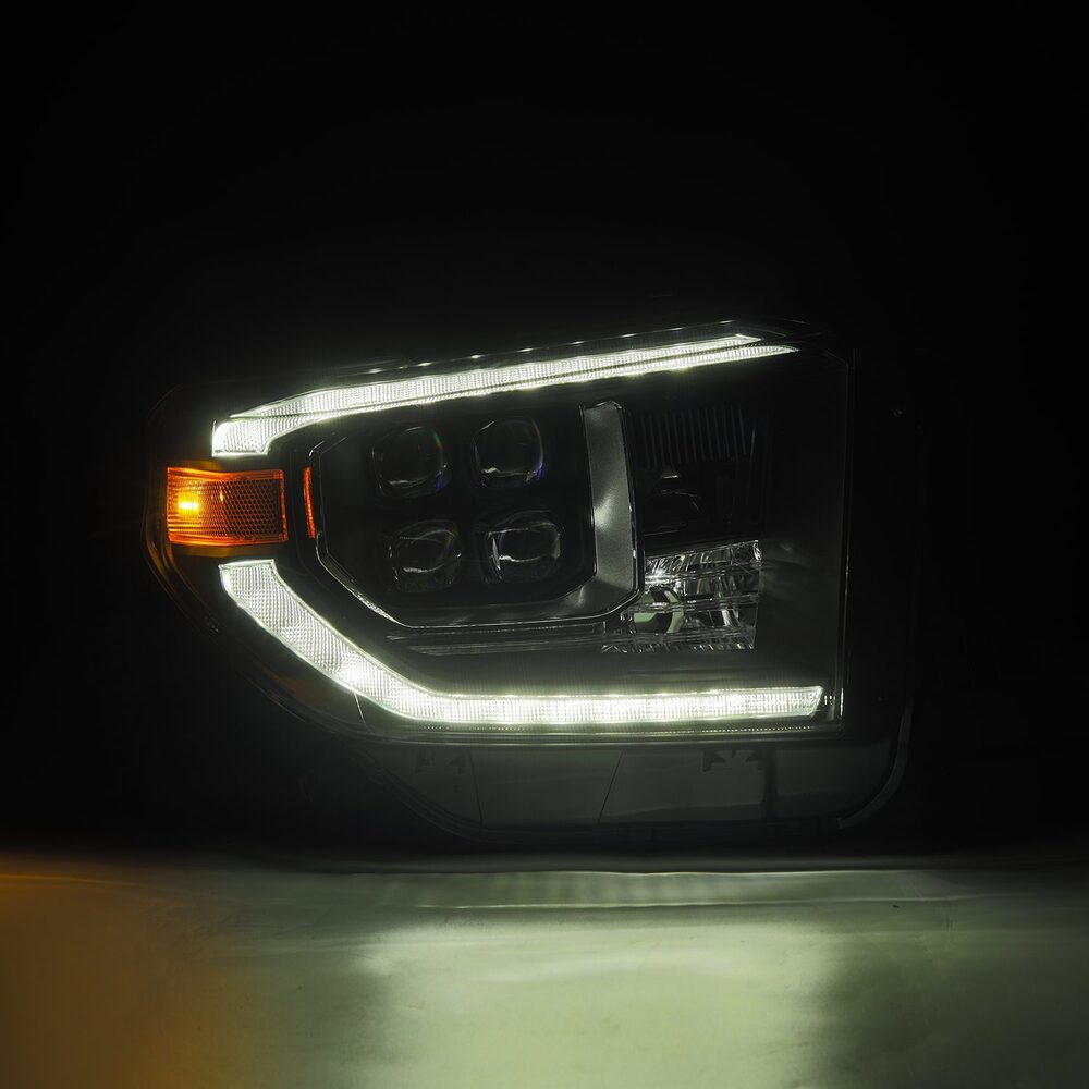 AlphaRex Nova Series Tundra LED Headlights Turned On White Color