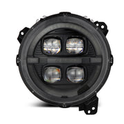 AlphaRex NOVA Series Wrangler/Gladiator Headlights Front View