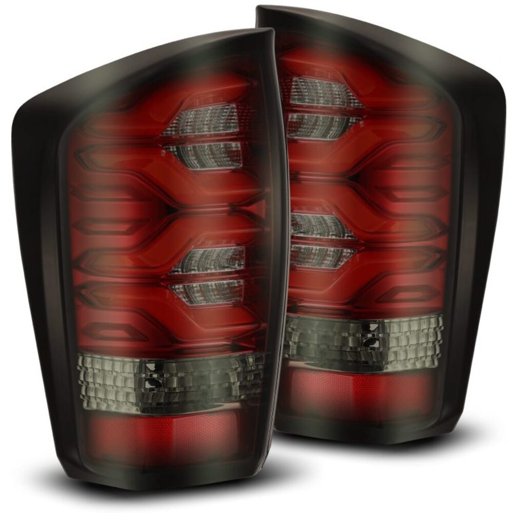 AlphaRex Tacoma LUXX Series LED Tail Lights Red Smoke