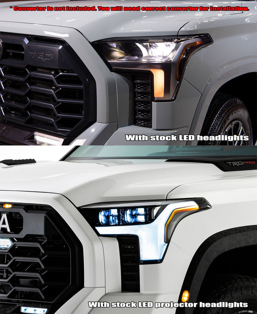 AlphaRex NOVA Series LED Tundra/Sequoia Headlights Comparison 