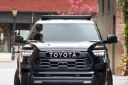 Front View Of The Mounted AlphaRex NOVA Series LED Tundra/Sequoia Headlights