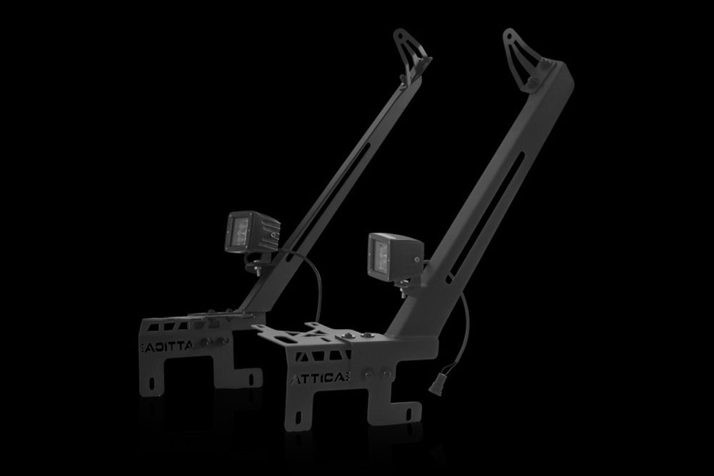 Attica 4x4 Jeep Wrangler JL Frontier Series Roof Rack Light Mount Brackets