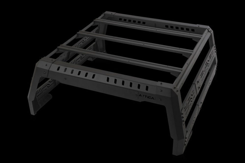 Top View Of The Attica 4x4 Frontier Series Jeep Gladiator JT Bed Rack