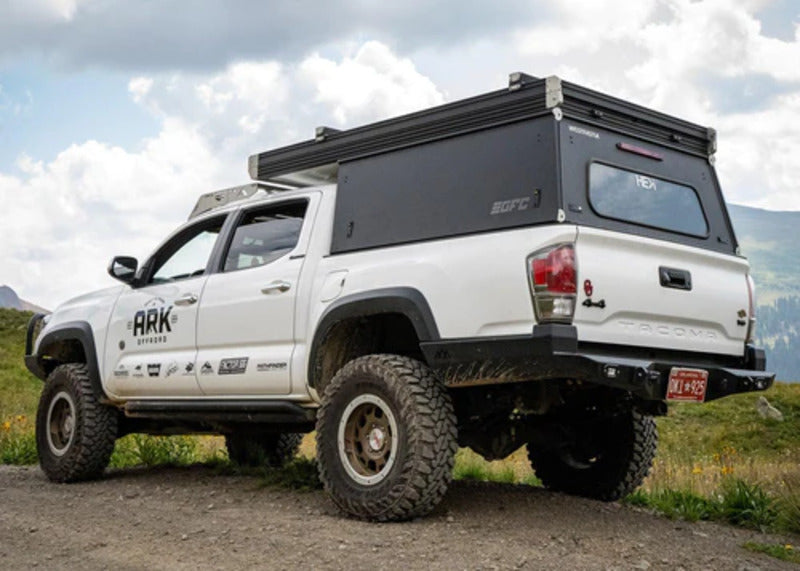 Side View Of The Installed Backwoods 3rd Gen Tacoma Rear Bumper