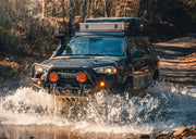 4Runner Going Through Water With Backwoods 5th Gen 4Runner Front Bumper Bull Bar Mounted