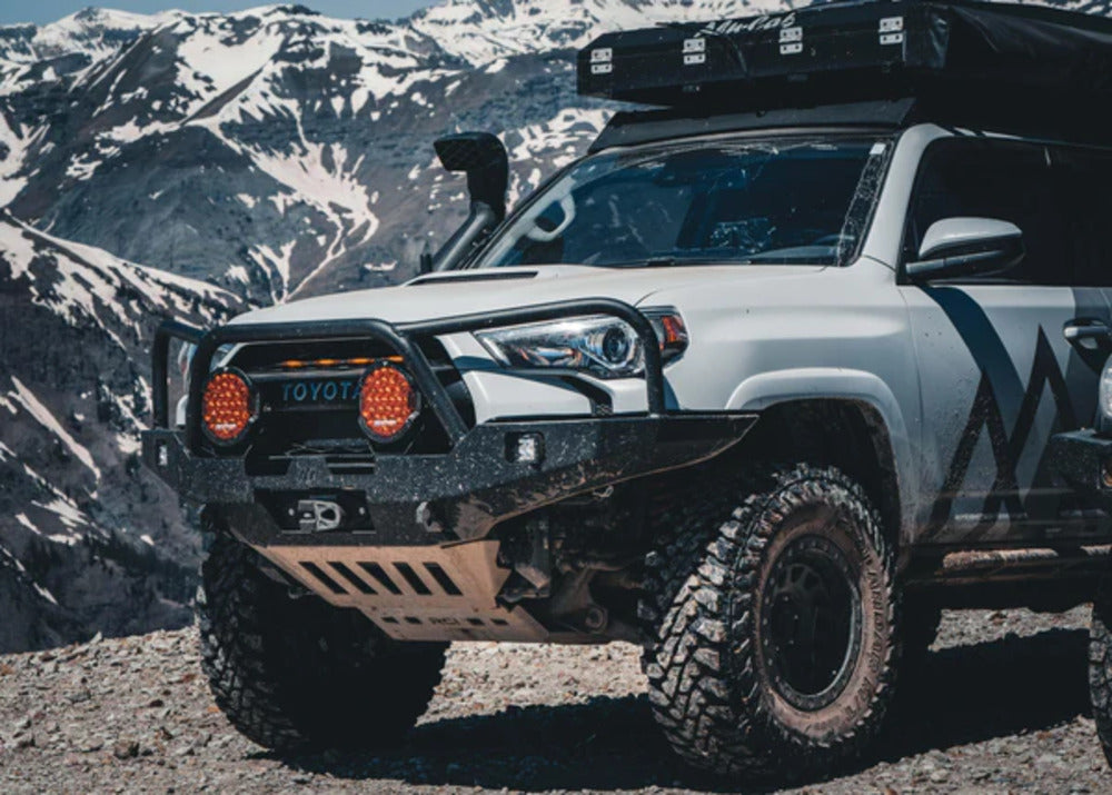 Side View Of The Backwoods 5th Gen 4Runner Front Bumper Bull Bar