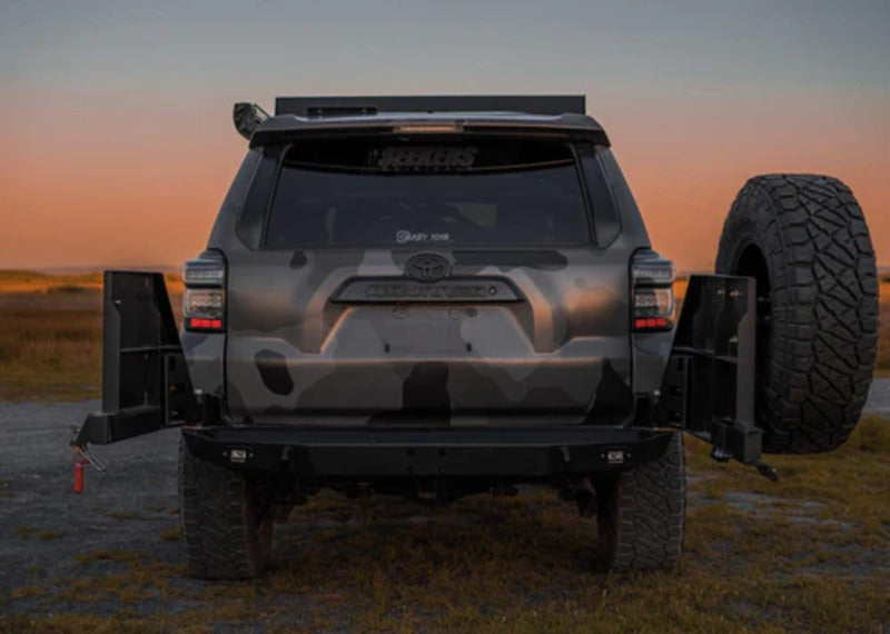 Backwoods 5h Gen 4Runner Rear Bumper With Swing Out Doors Opened