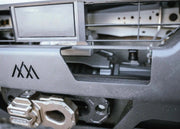 Close up of aluminum shell construction