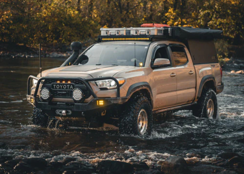 Tacoma With Mounted Backwoods 3rd Gen Tacoma Front Bumper In Water