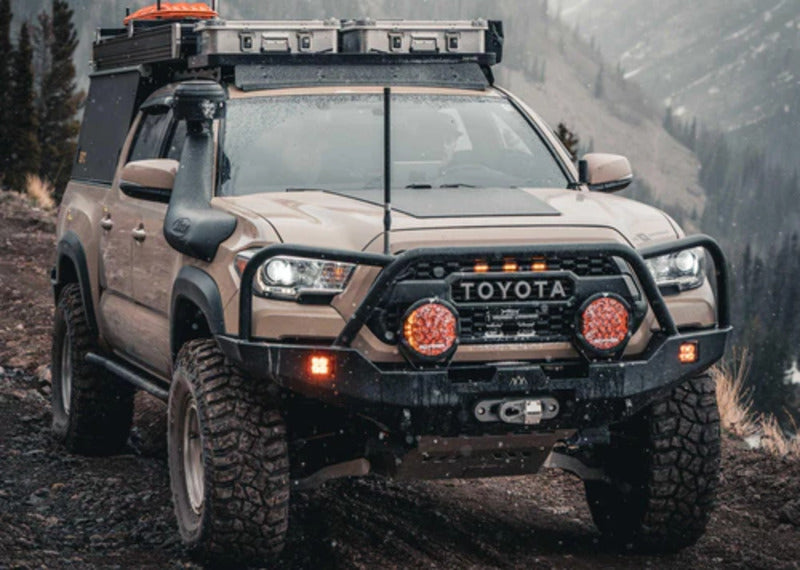 Backwoods 3rd Gen Tacoma Front Bumper Mounted On A Vehicle