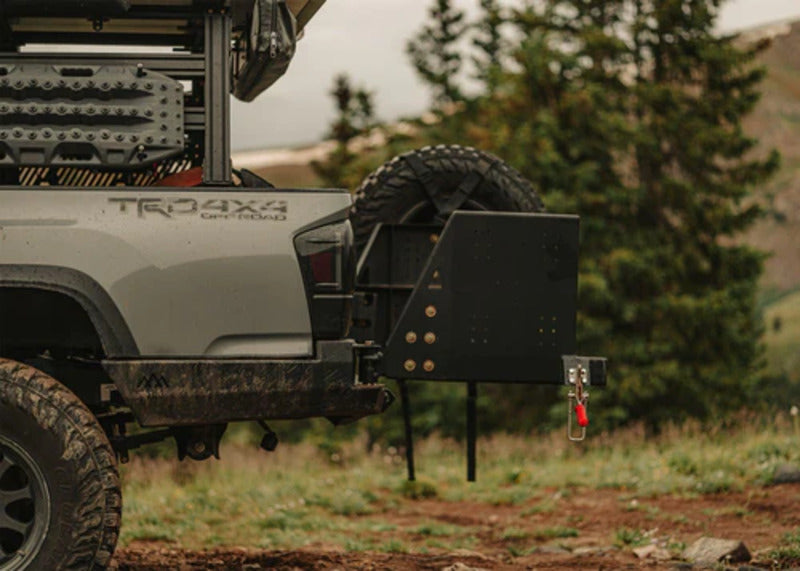 Backwoods 3rd Gen Tacoma Dual Swing Out Rear Bumper Side View