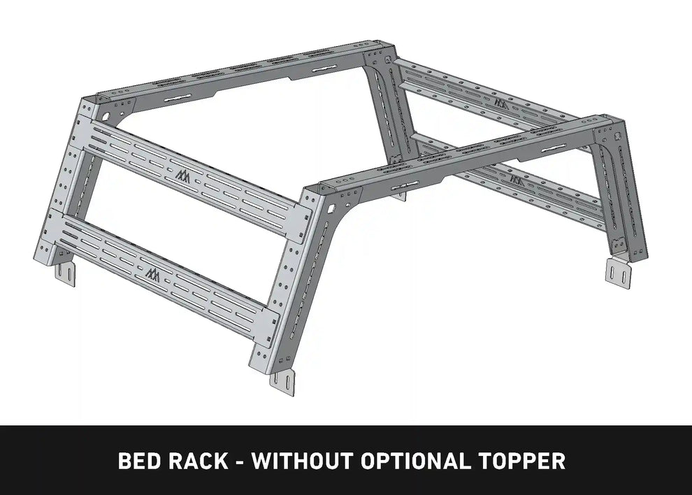 Backwoods Toyota Tacoma Overland Bed Rack technical diagram