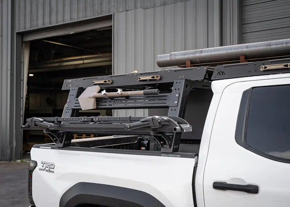 Backwoods Toyota Tacoma Overland Bed Rack front view