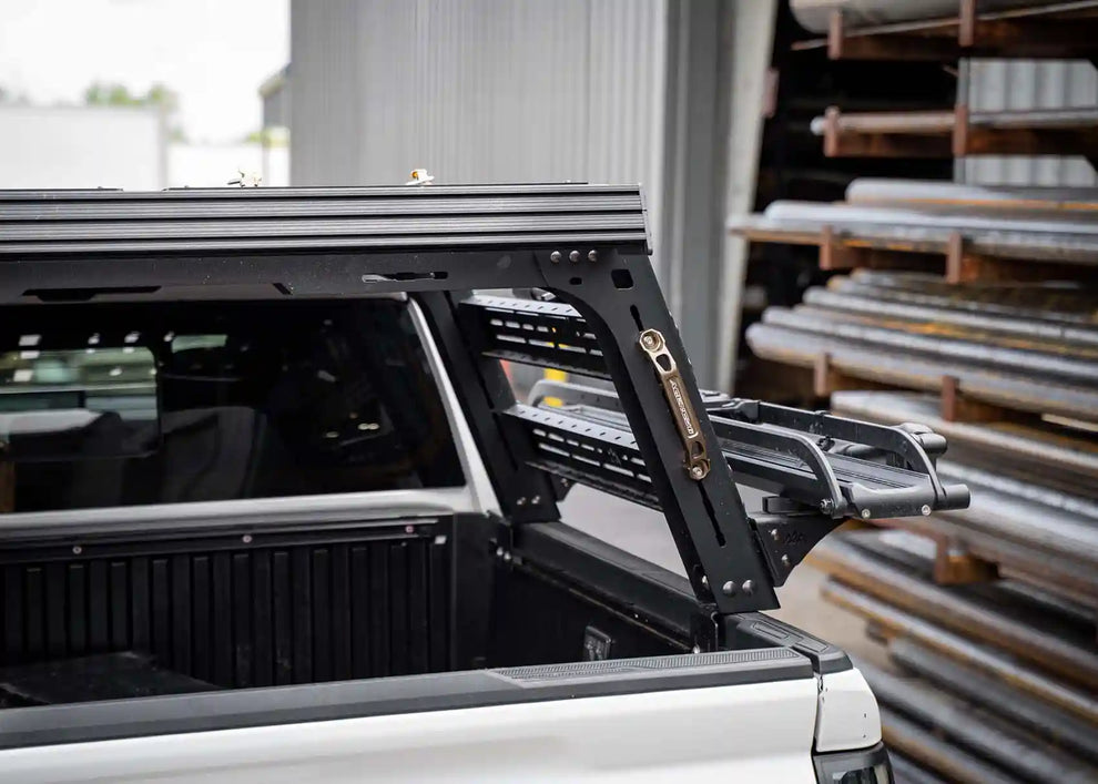 Backwoods Toyota Tacoma Overland Bed Rack rear view