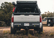 Front View Of The Installed Backwoods 3rd Gen Tundra Rear Bumper