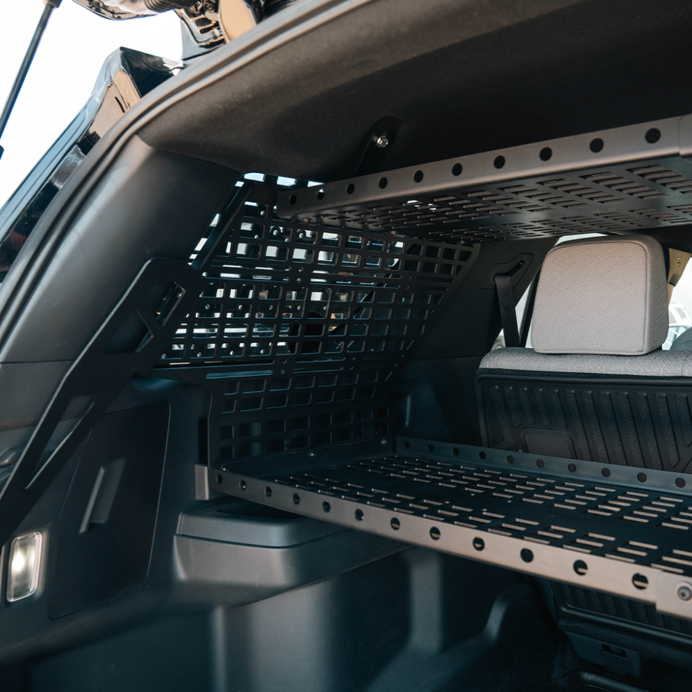 Cali Raised Interior Rear Side Window MOLLE Panel Installed