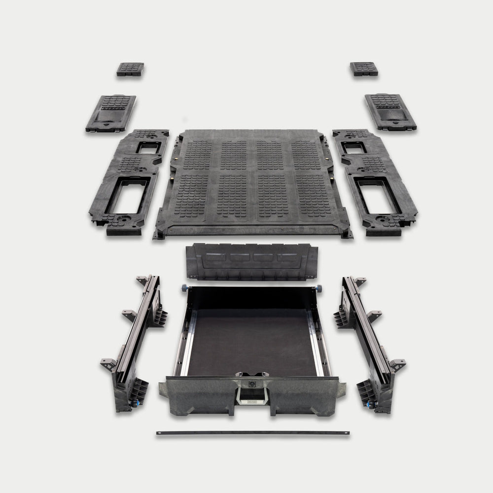 decked Rivian R1T components
