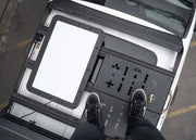 Standing on DRIFTR rack with deck panels