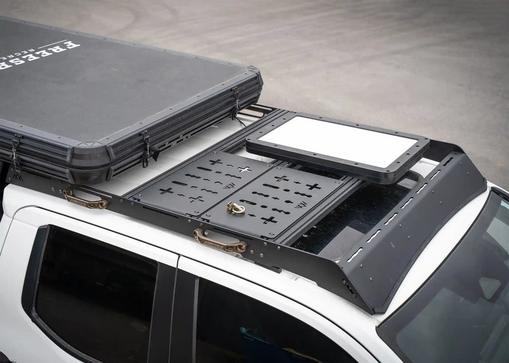 Top view of DRIFTR Tacoma roof rack