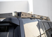 Rear of DRIFTR 4Runner roof rack with chase light pockets