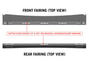 Front and rear fairing light mount diagram on DRIFTR rack