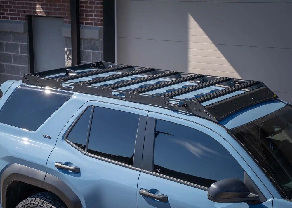 DRIFTR roof rack installed on blue 2025 Toyota 4Runner