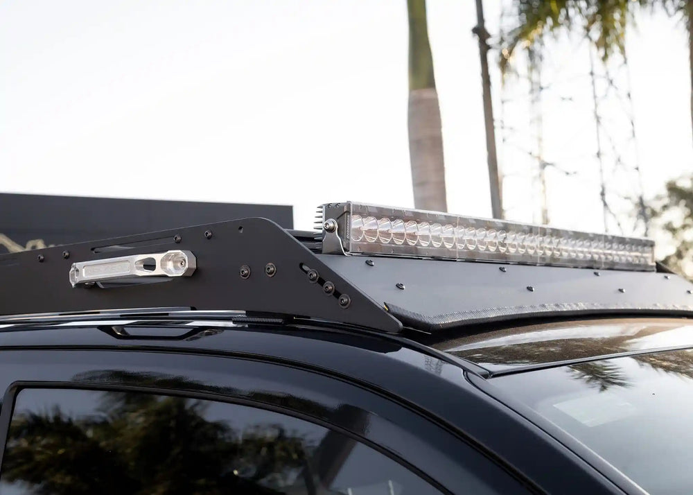 Adjustable wind fairing on DRIFTR 6th gen 4Runner roof rack