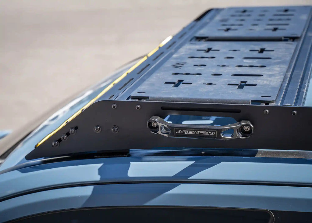 6th gen 4Runner roof rack with deck panel accessories mounted