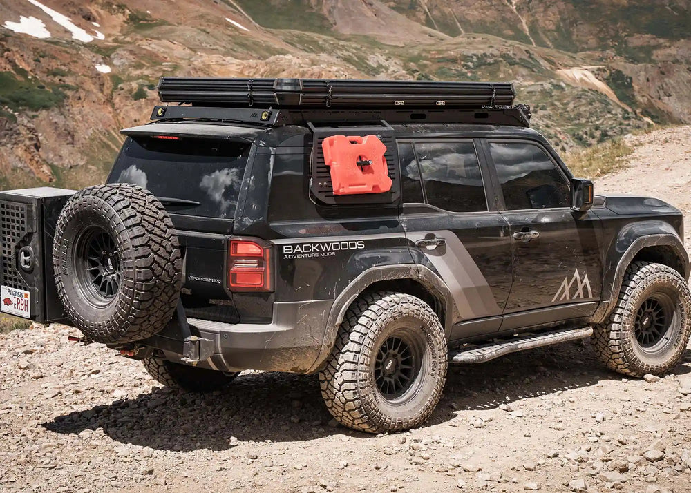 Land Cruiser 250 with roof top tent on DRIFTR rack