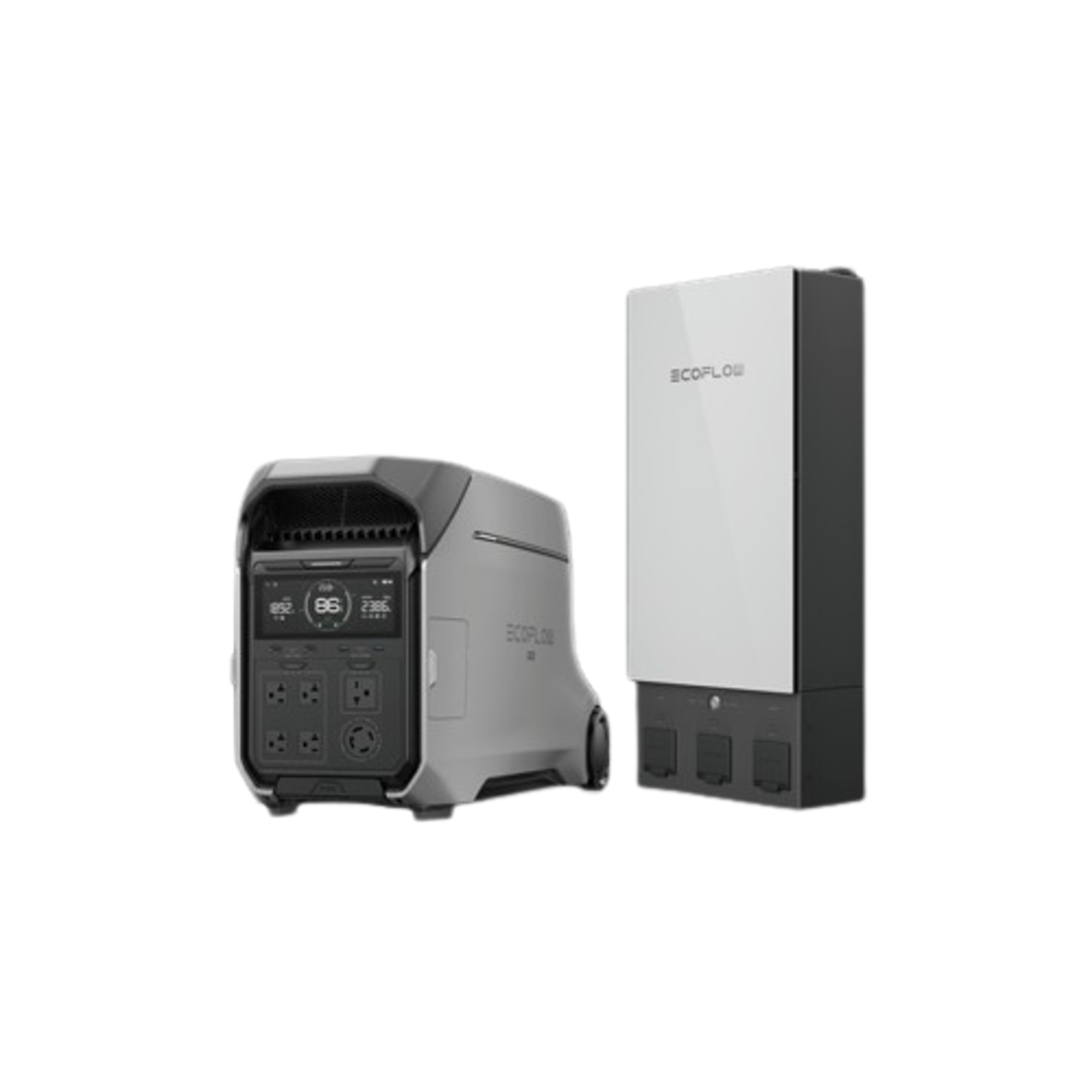 Certified Refurbished EcoFlow DELTA Pro 3 (7600Wh) + Extra Battery – Solar Generator Home Backup
