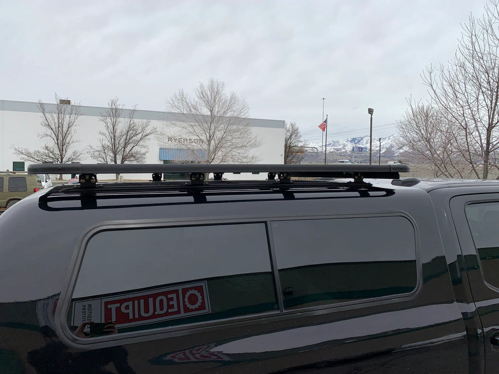 Side View Of The Eezi Awn K9 Roof Rack Top Rack For Thule Or Yakima Feet
