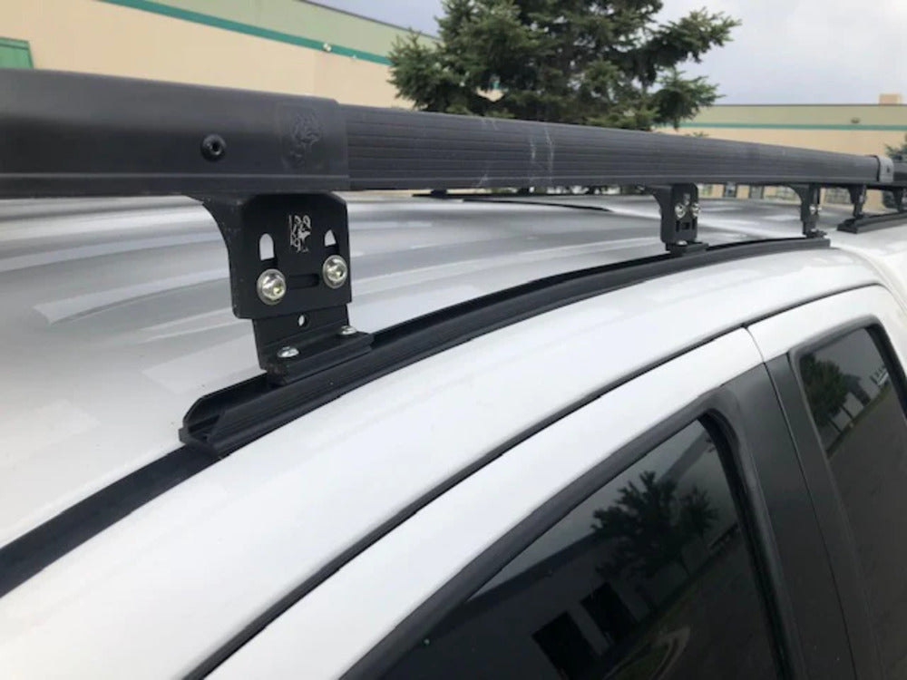 Close Up View Of The Eezi Awn K9 Toyota Tundra Roof Rack Mounts