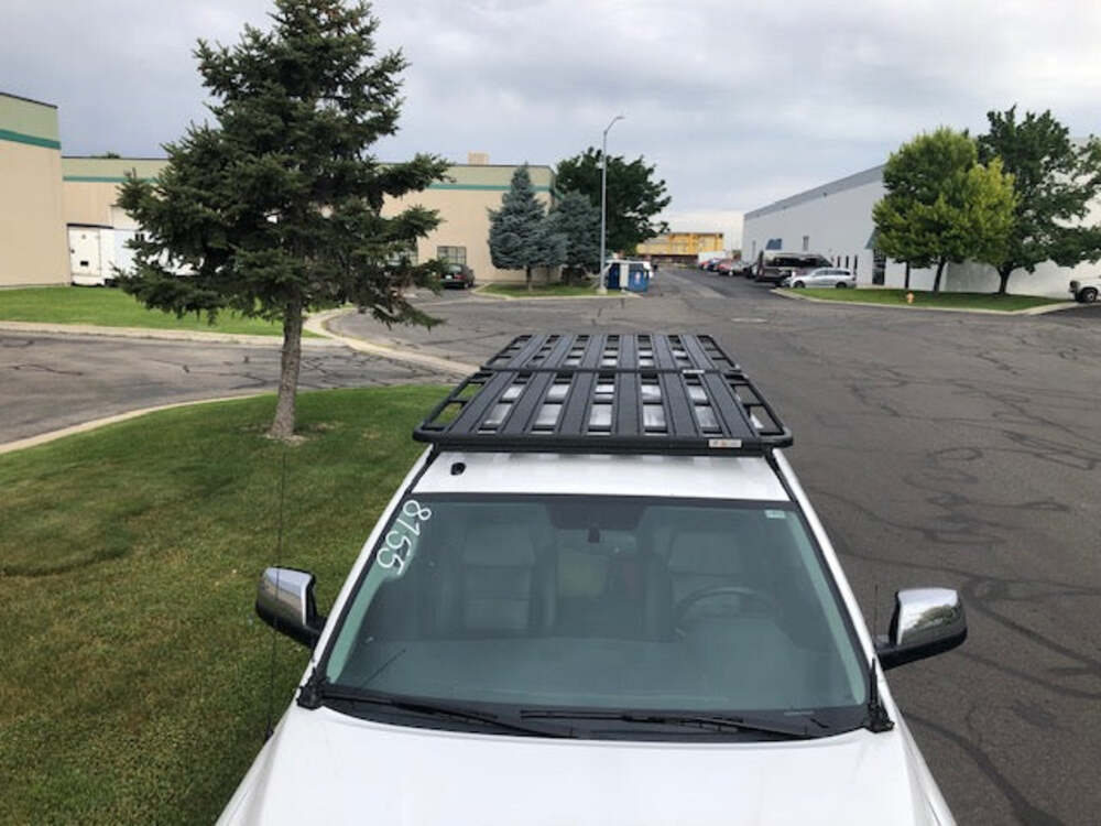 Front View Of The Eezi Awn K9 Toyota Tundra Roof Rack