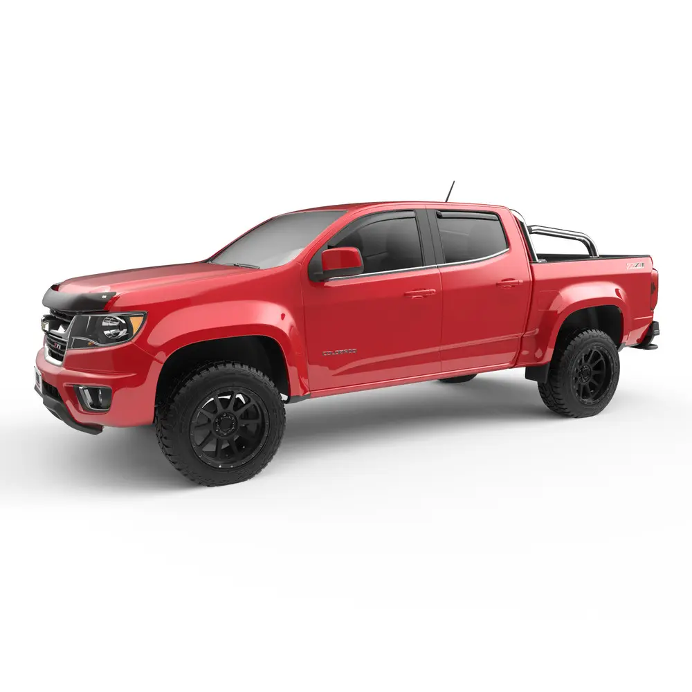 Side View Of The Installed EGR Polished Stainless Steel Chevy Colorado Sport Bar