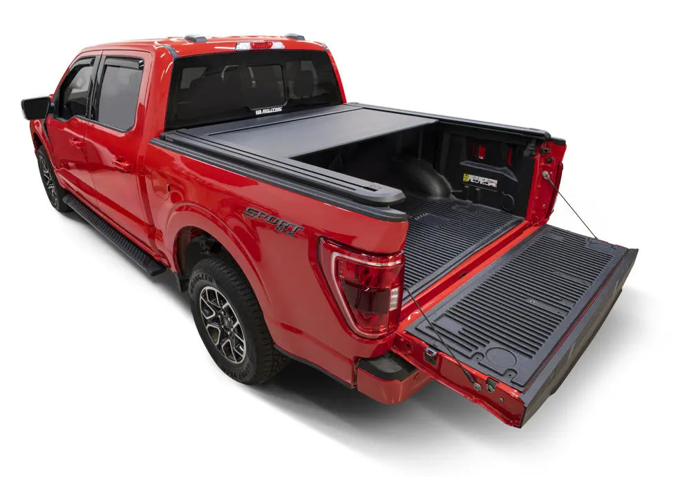 EGR RollTrac F150 Electric Retractable Bed Cover Half Opened