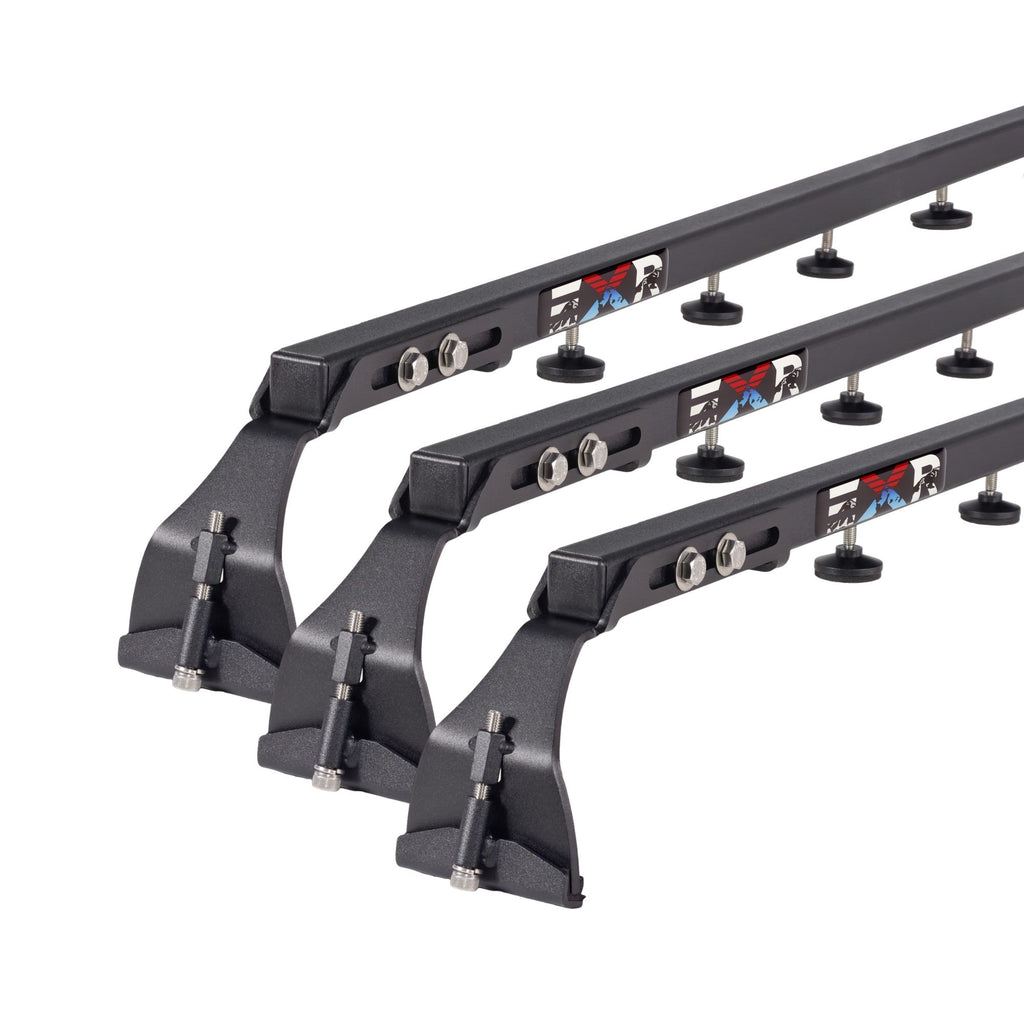 EXR CAMPER ROOF RACK, 3 Heavy Duty xBars for TENTs, NO DRILLING, fits Jeep Wrangler JL/U 2-4Dr and Gladiator JT (EXR3811)