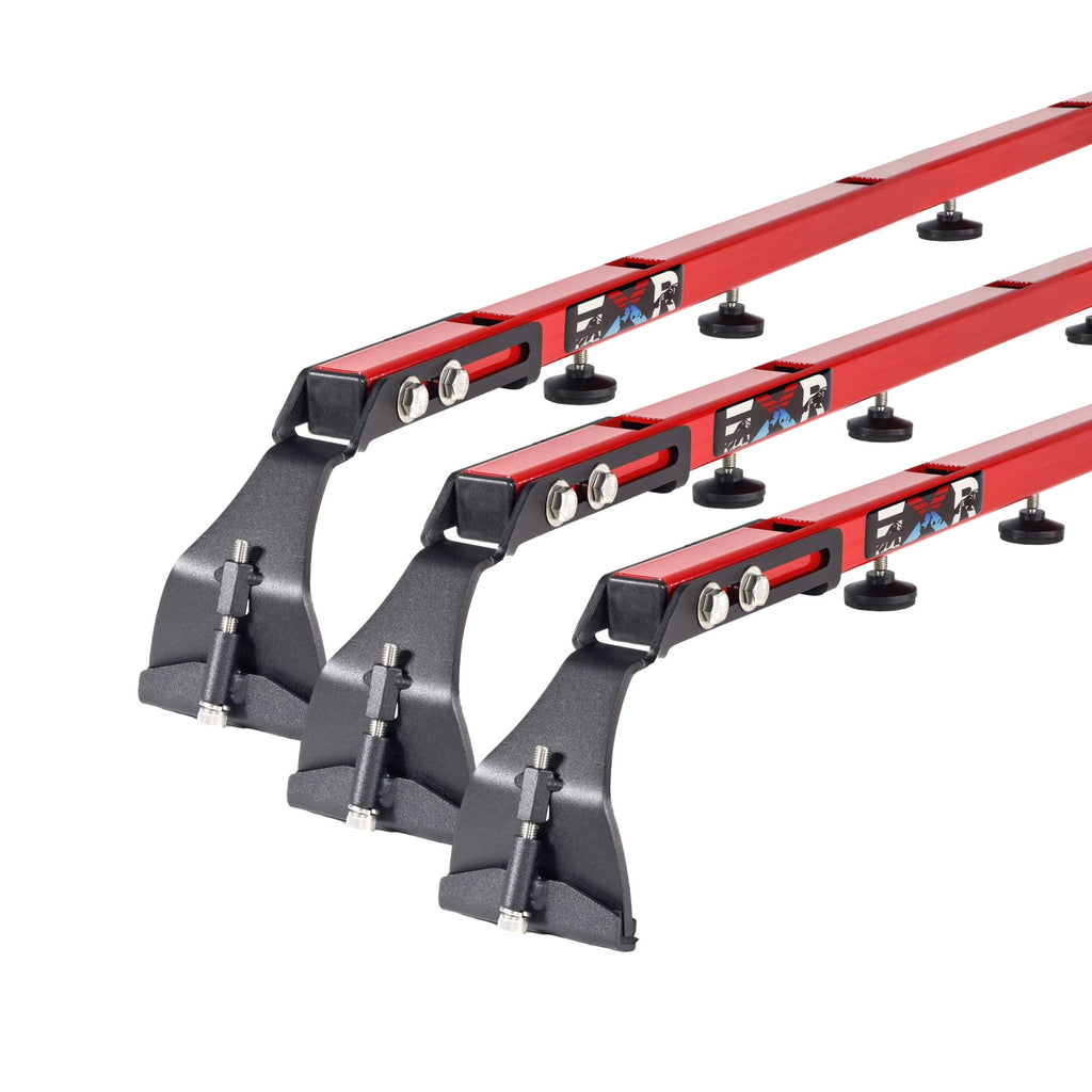 EXR CAMPER ROOF RACK, 3 Heavy Duty xBars for TENTs, NO DRILLING, fits Jeep Wrangler JL/U 2-4Dr and Gladiator JT (EXR3811)