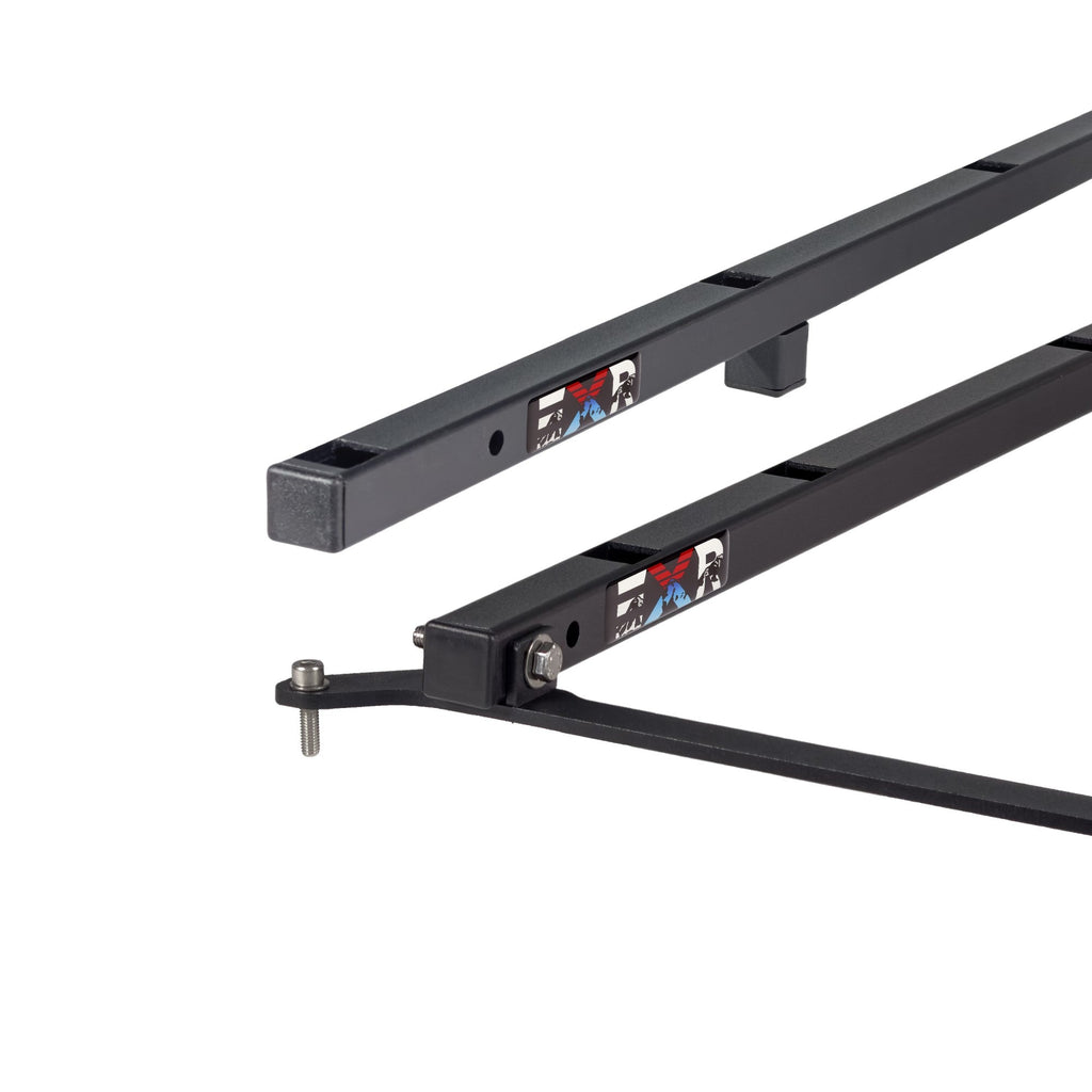 EXR SOFT TOP (or No Top) ROOF RACKS, 2 Heavy Duty xBars, fits Jeep Wrangler JK 2Dr (EXR4002)