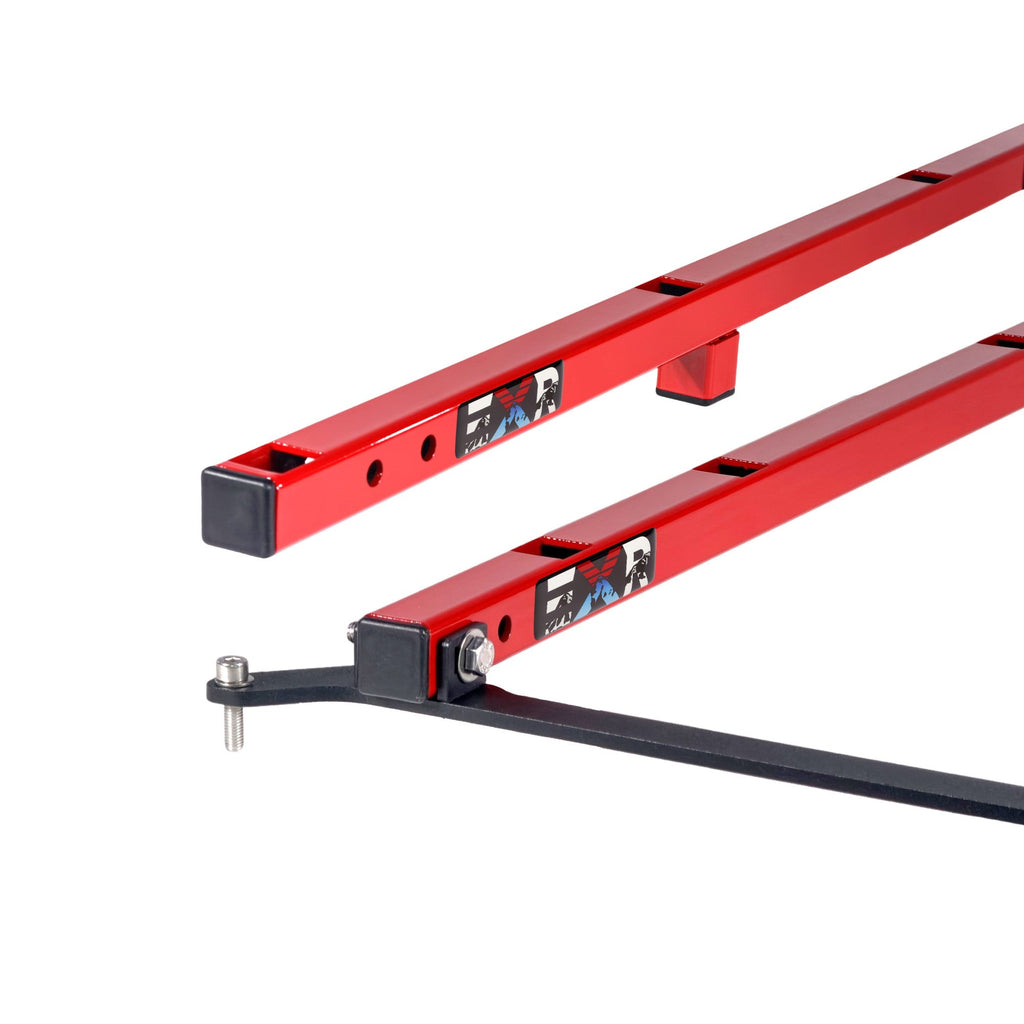 EXR SOFT TOP (or No Top) ROOF RACKS, 2 Heavy Duty xBars, fits Jeep Wrangler JK 2Dr (EXR4002)