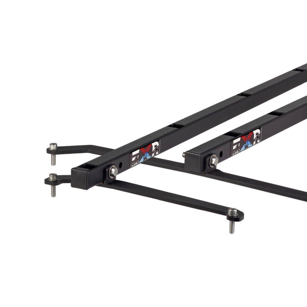 EXR SOFT TOP (or No Top) ROOF RACKS, 2 Heavy Duty xBars, fits Jeep Wrangler JLU 4Dr (EXR6441)