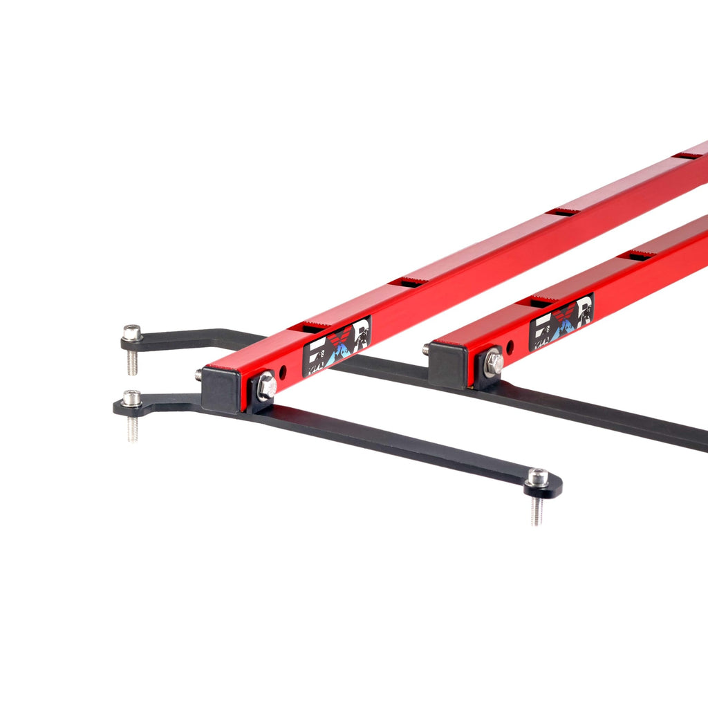 EXR SOFT TOP (or No Top) ROOF RACKS, 2 Heavy Duty xBars, fits Jeep Wrangler JLU 4Dr (EXR6441)