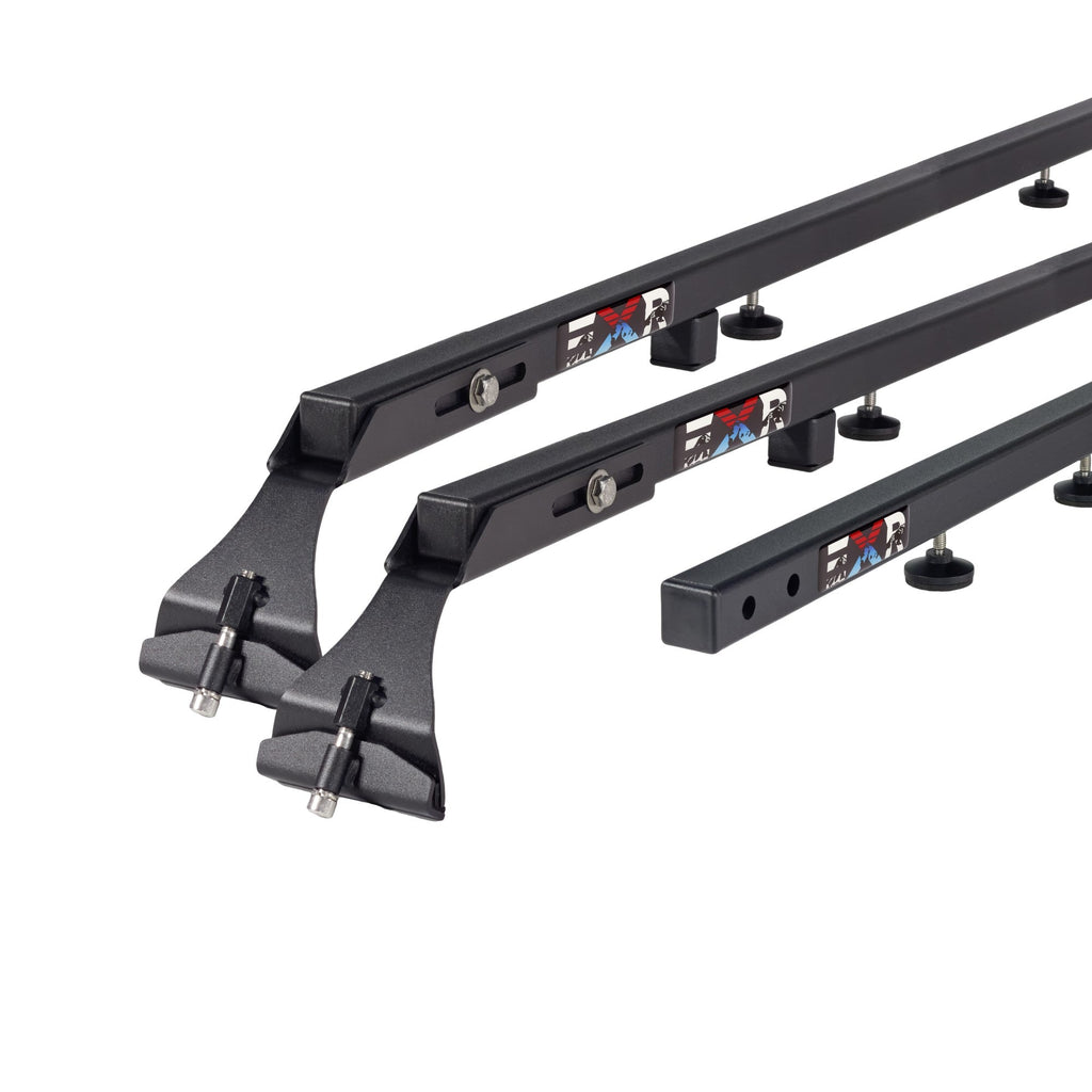 EXR CAMPER ROOF RACK, 3 Heavy Duty xBars for TENTs, NO DRILLING, fits Jeep Wrangler JK 2Dr (EXR9001)