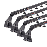 EXR OVERLANDER ROOF RACK, 4 Heavy Duty 51" xBars for TENTs, NO DRILLING, fits Jeep Wrangler JLU 4Dr (EXR9801)