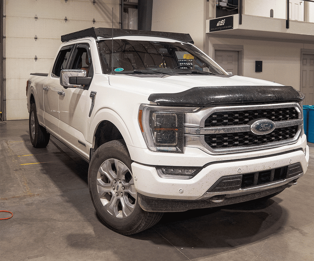 14th Gen Ford F-150 Prinsu Pro roof rack side profile low-profile design