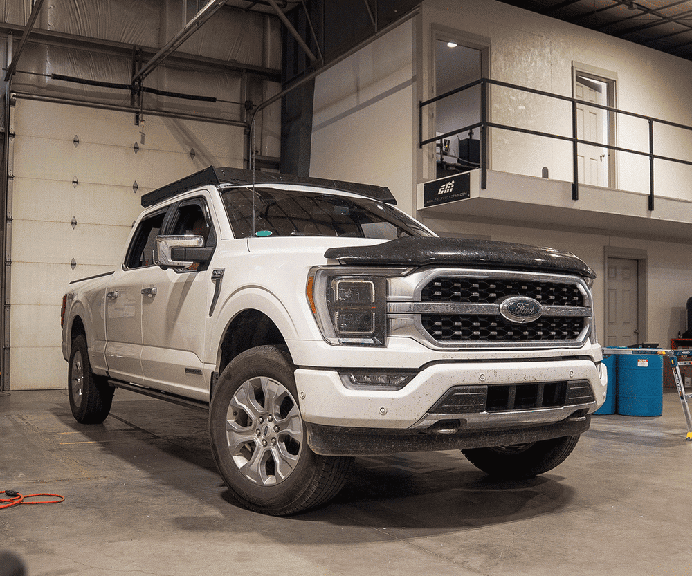 Prinsu Pro F-150 44 percent stronger crossbar and two-part side rail construction detail