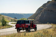 Back View Of The Installed Fas-Top Traveler Truck Tonneau & Topper For Jeep
