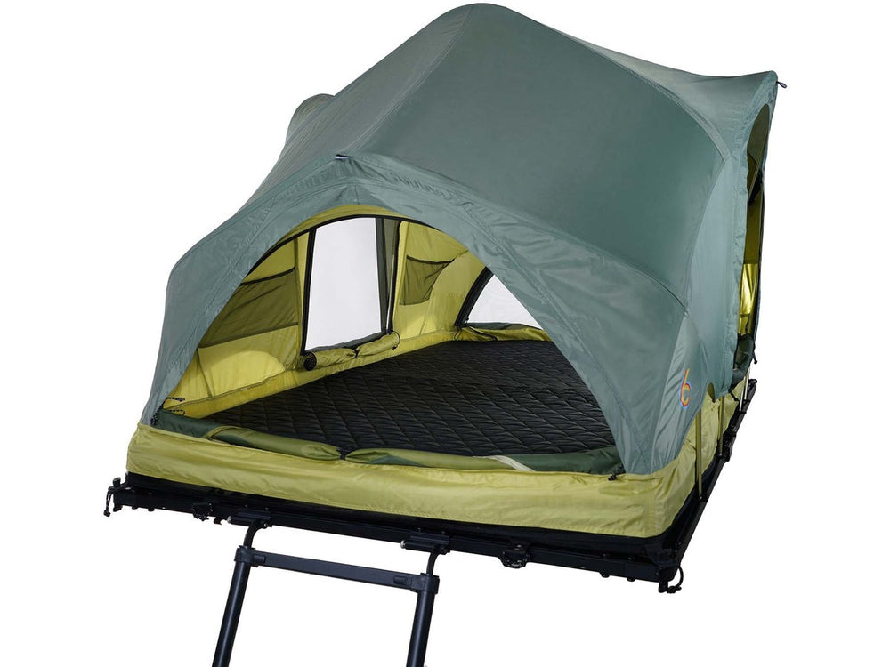 entrance view of the forest color rev x rooftop tent