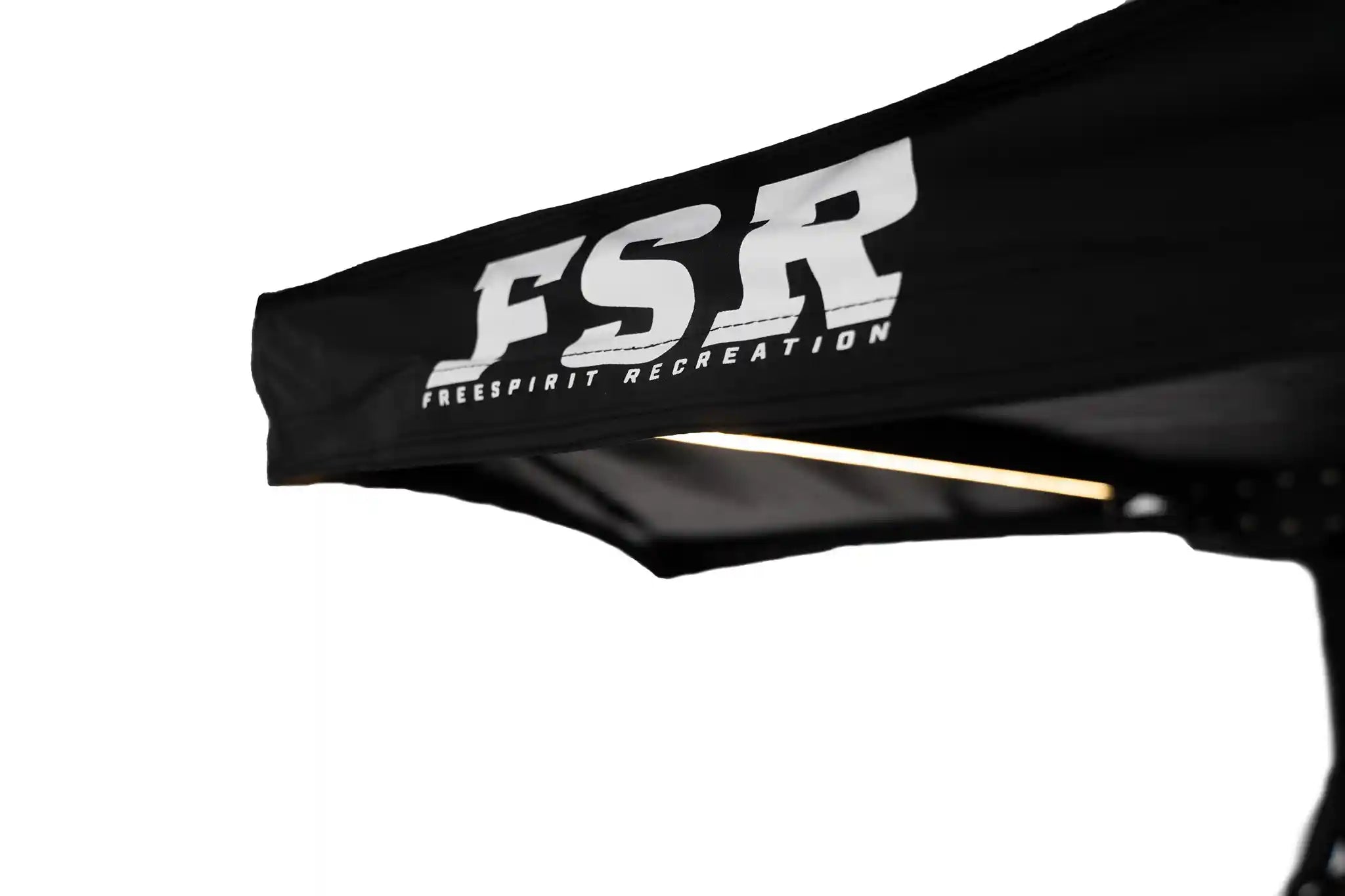 FSR 180 Tailgate Awning deployed off the rear of a vehicle covering the tailgate area