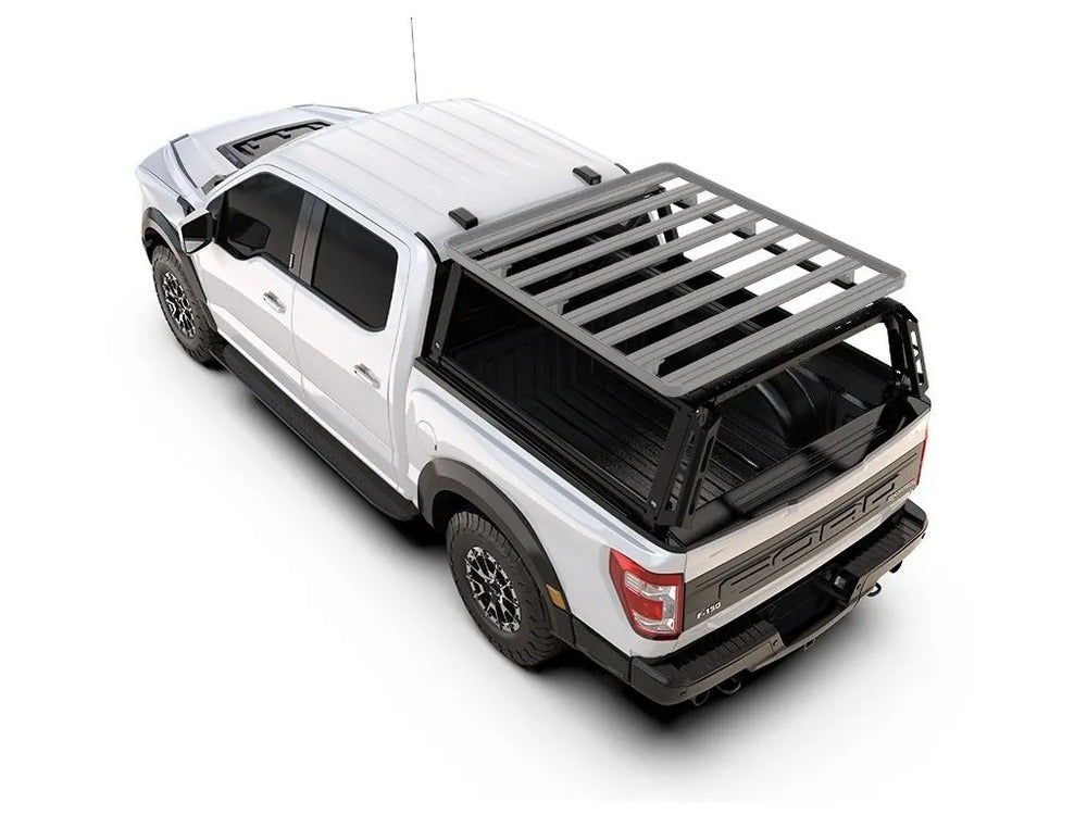 Front Runner Ford F150 Pro Bed Rack With Slimline II Roof Rack Mounted
