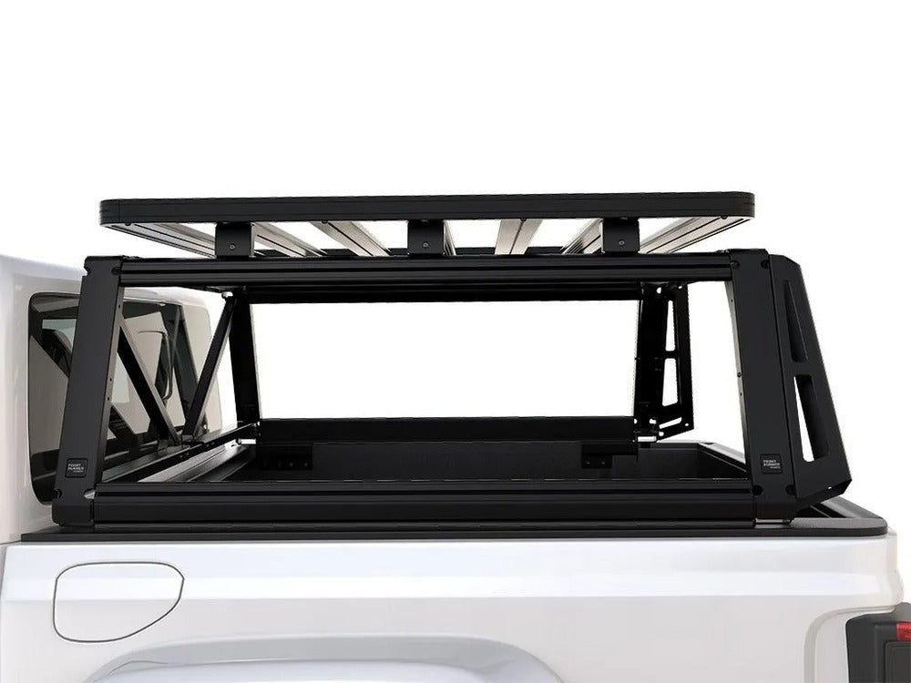 Side View Of The Installed Front Runner Jeep Gladiator Pro Bed Rack